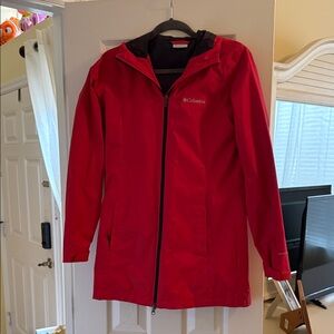Columbia Women's Vibrant Red Rain Jacket